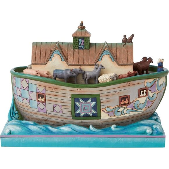 Enesco Jim Shore Heartwood Creek Noah's Ark Set Sail with Faith Figurine NIB NEW - Picture 5 of 10